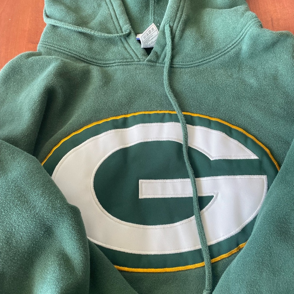 Vintage Green Bay Hoodie size Large